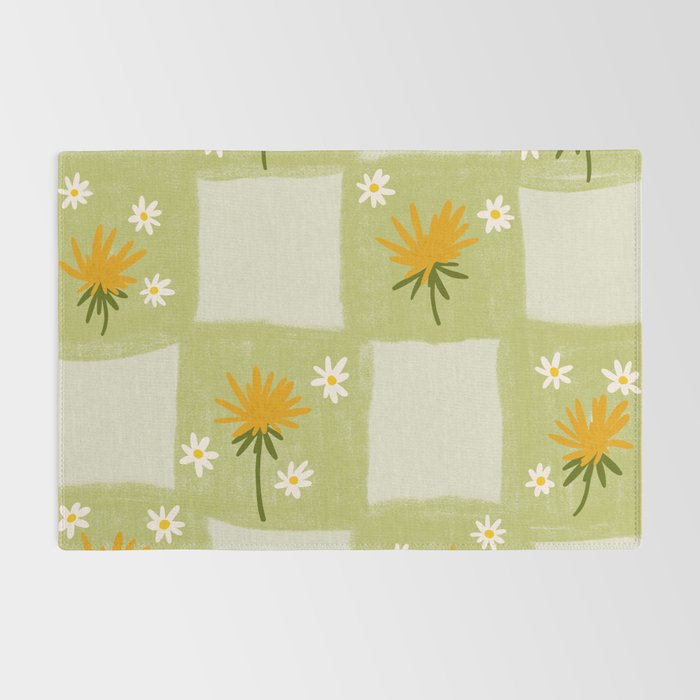 Dandelion Checkerboard Rug Gallery Image 2