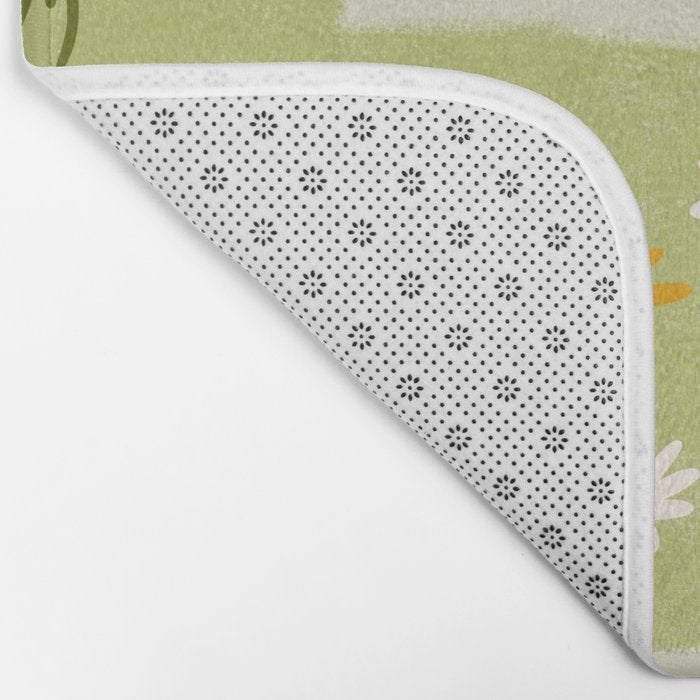 Dandelion Checkerboard Bath Mat Gallery Image 2