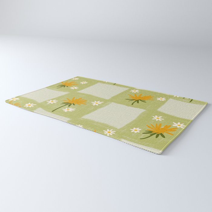 Dandelion Checkerboard Rug Gallery Image 3