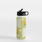 Dandelion Checkerboard Water Bottle Gallery Image 1