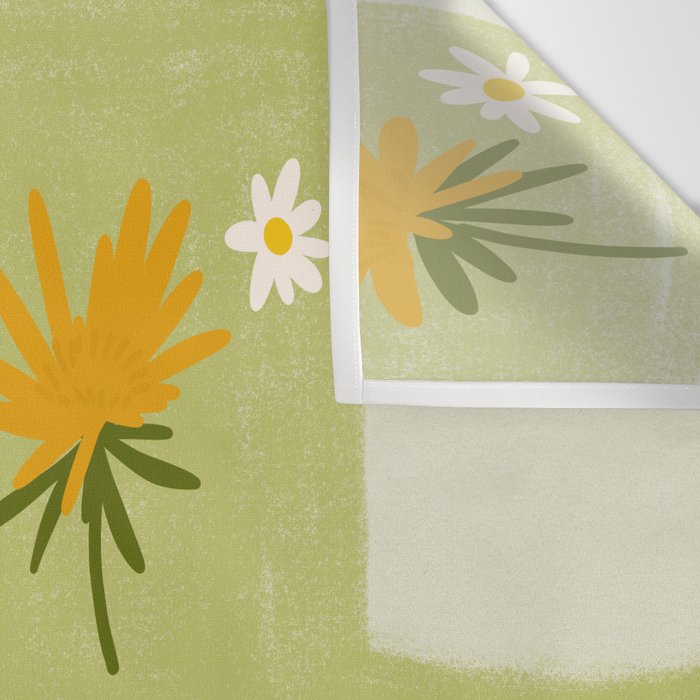 Dandelion Checkerboard Wall Tapestry Gallery Image 3