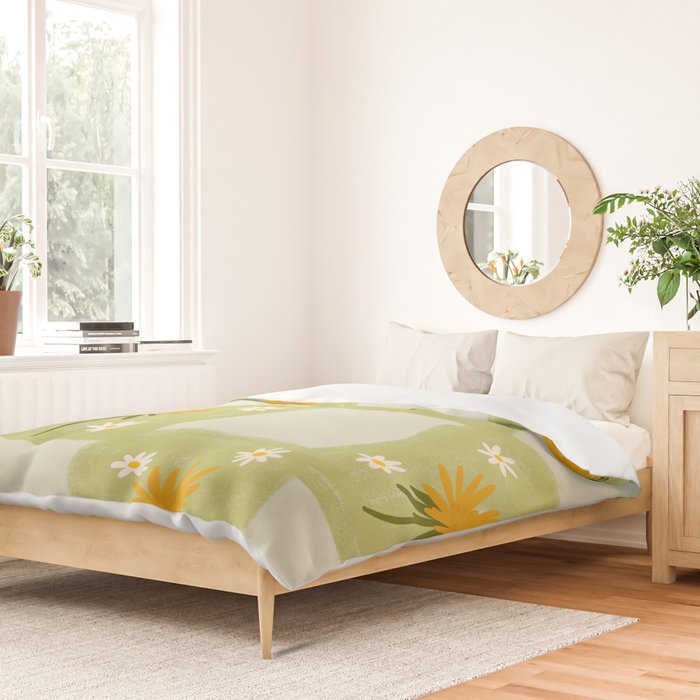 Dandelion Checkerboard Duvet Cover Gallery Image 2