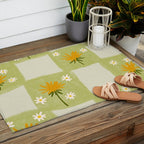 Dandelion Checkerboard Outdoor Rug Gallery Image 2