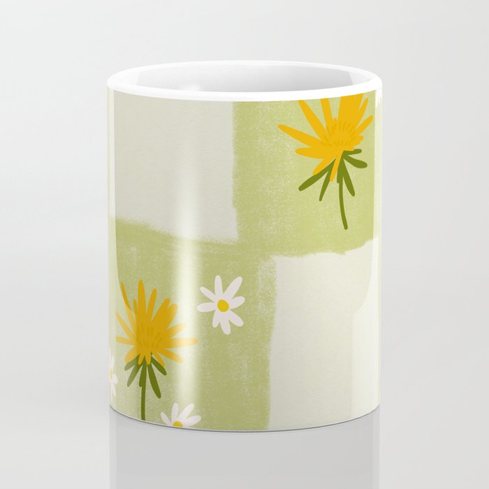 Dandelion Checkerboard Coffee Mug Gallery Image 4