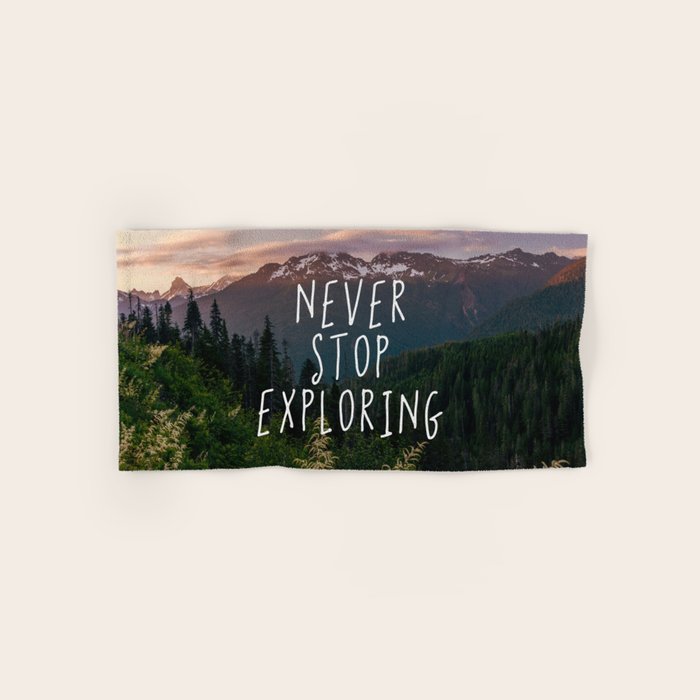 Never Stop Exploring - Nature Photography Bath Towel Gallery Image 1
