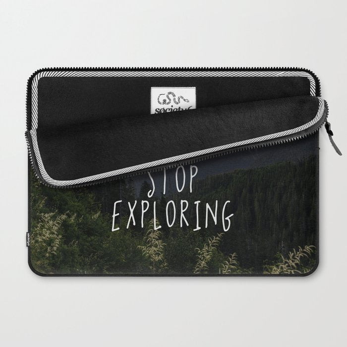 Never Stop Exploring - Nature Photography Laptop Sleeve Gallery Image 2
