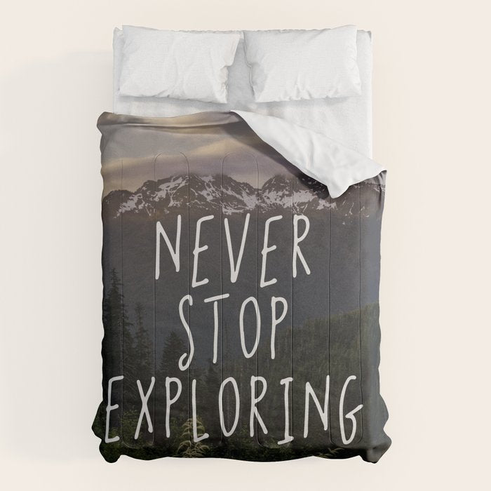 Never Stop Exploring - Nature Photography Comforter Gallery Image 6