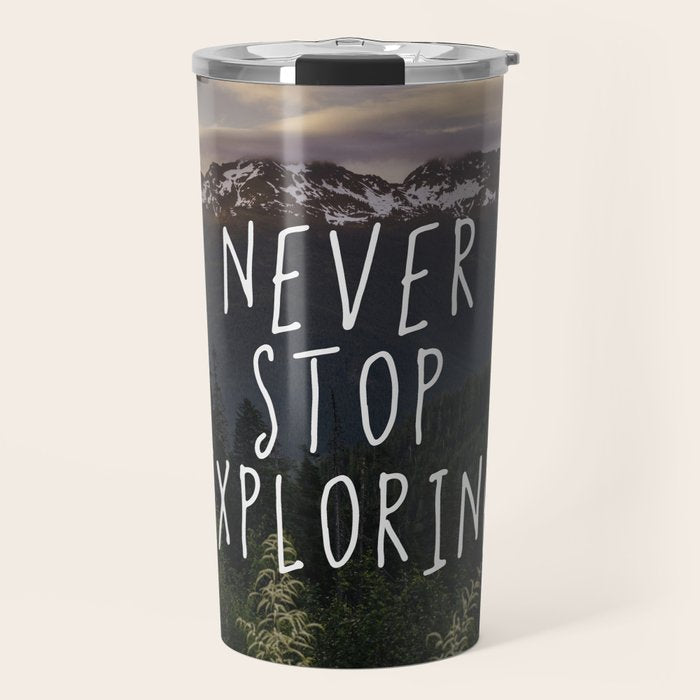 Never Stop Exploring - Nature Photography Travel Mug Gallery Image 1