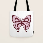 Bow Butterfly Tote Bag Gallery Image 1