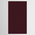Dragonfly Pattern III Dark Red Tablecloth Gallery Image 2