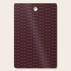 Dragonfly Pattern III Dark Red Cutting Board Gallery Image 1