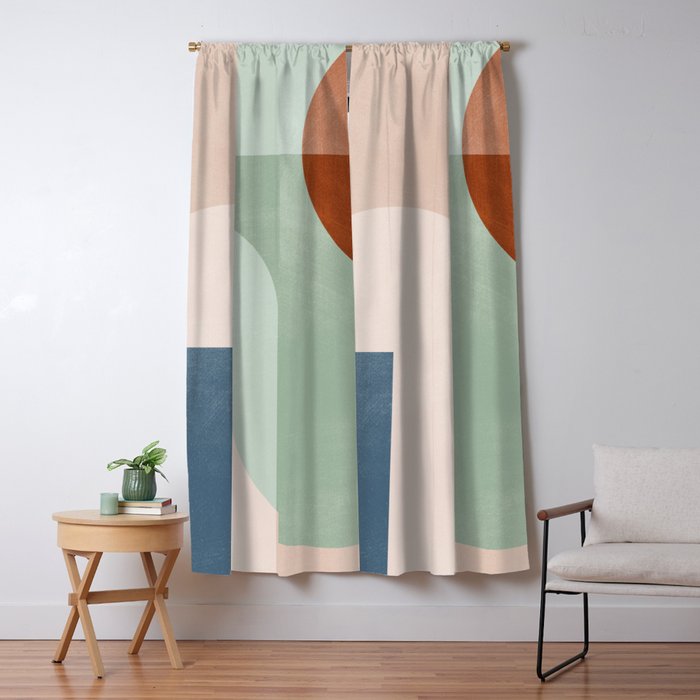 Abstract Geometric 18 Window Curtain Gallery Image 5