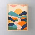 Colorful nature mountain landscape art Mini Art Print Gallery Image 1