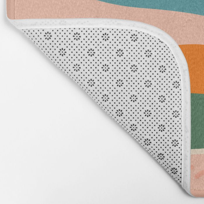 Colorful nature mountain landscape art Bath Mat Gallery Image 2