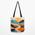 Colorful nature mountain landscape art Tote Bag Gallery Image 2