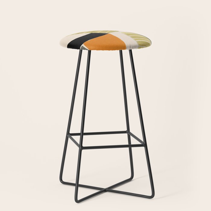 Stripes and Shapes II Stool Gallery Image 1