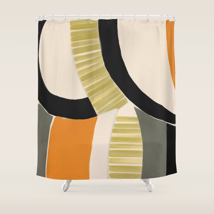 Stripes and Shapes II Shower Curtain Gallery Image 1