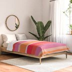 rosalita, warm sunset stripes Comforter Gallery Image 2