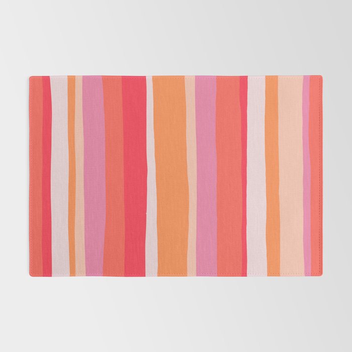 rosalita, warm sunset stripes Rug Gallery Image 2