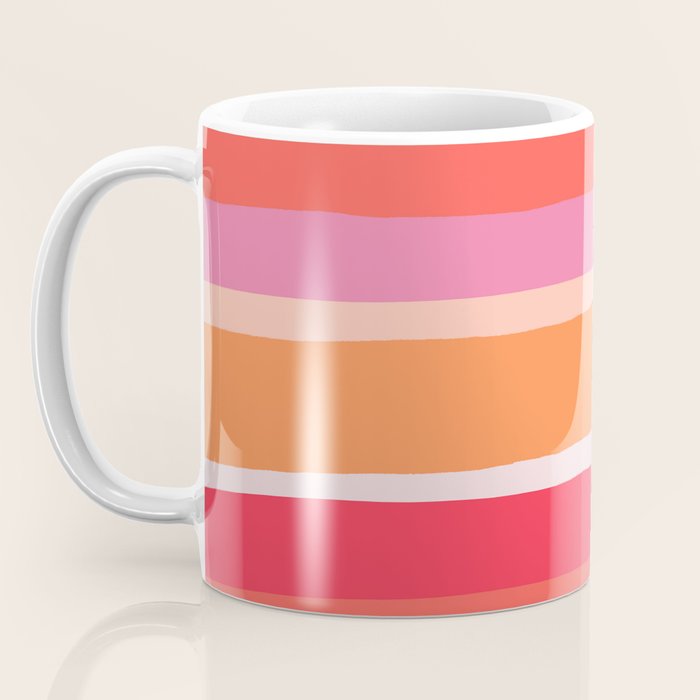 rosalita, warm sunset stripes Coffee Mug Gallery Image 3