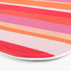 rosalita, warm sunset stripes Bath Mat Gallery Image 3