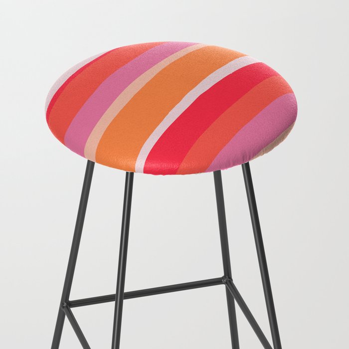 rosalita, warm sunset stripes Stool Gallery Image 2
