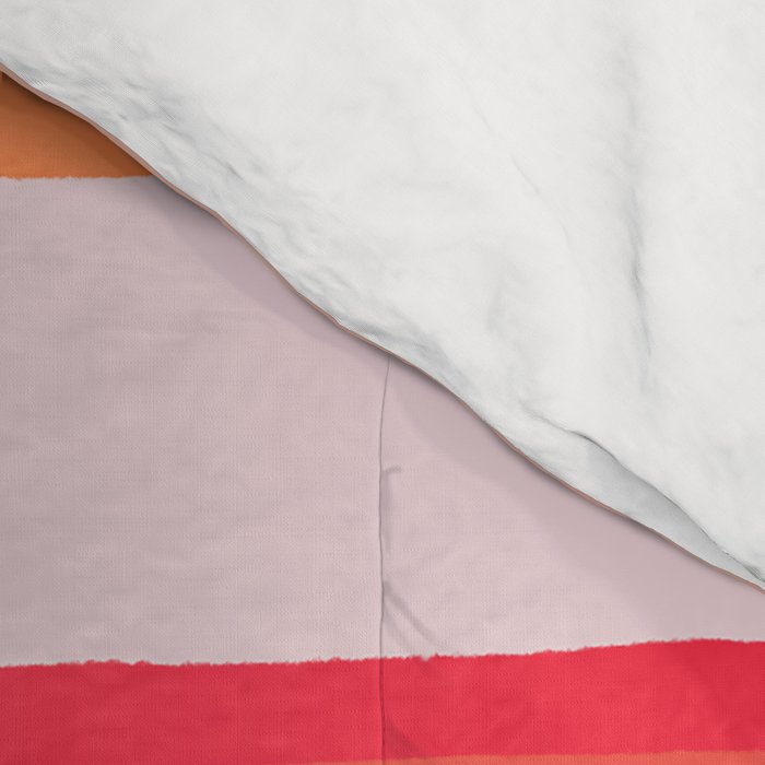 rosalita, warm sunset stripes Comforter Gallery Image 4