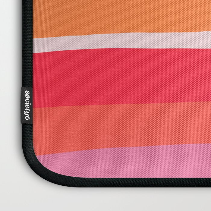 rosalita, warm sunset stripes Laptop Sleeve Gallery Image 3