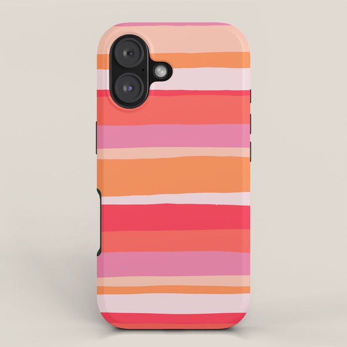 rosalita, warm sunset stripes iPhone Case Gallery Image 1