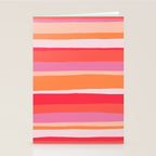rosalita, warm sunset stripes Stationery Card Gallery Image 2