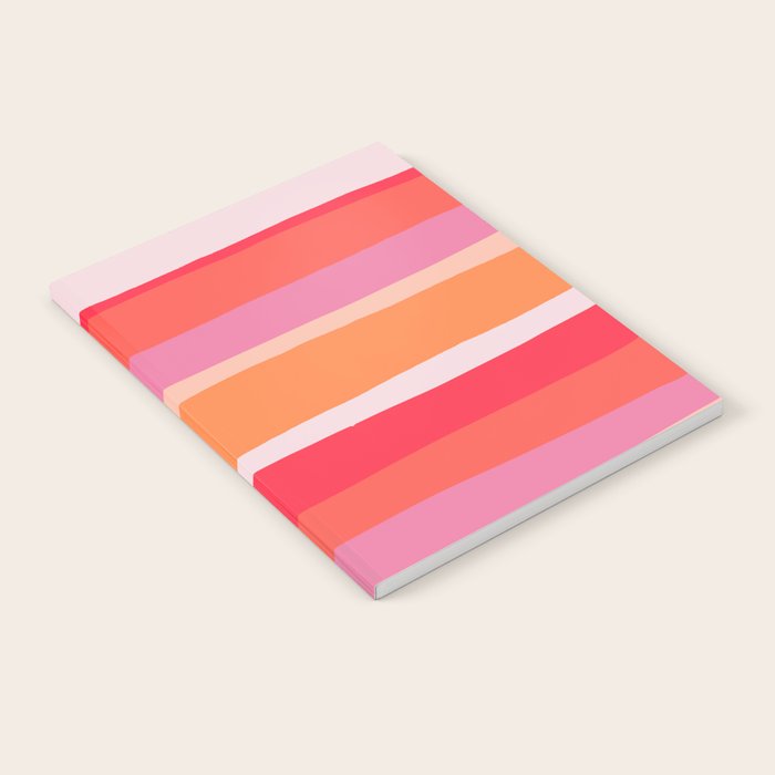 rosalita, warm sunset stripes Notebook Gallery Image 1