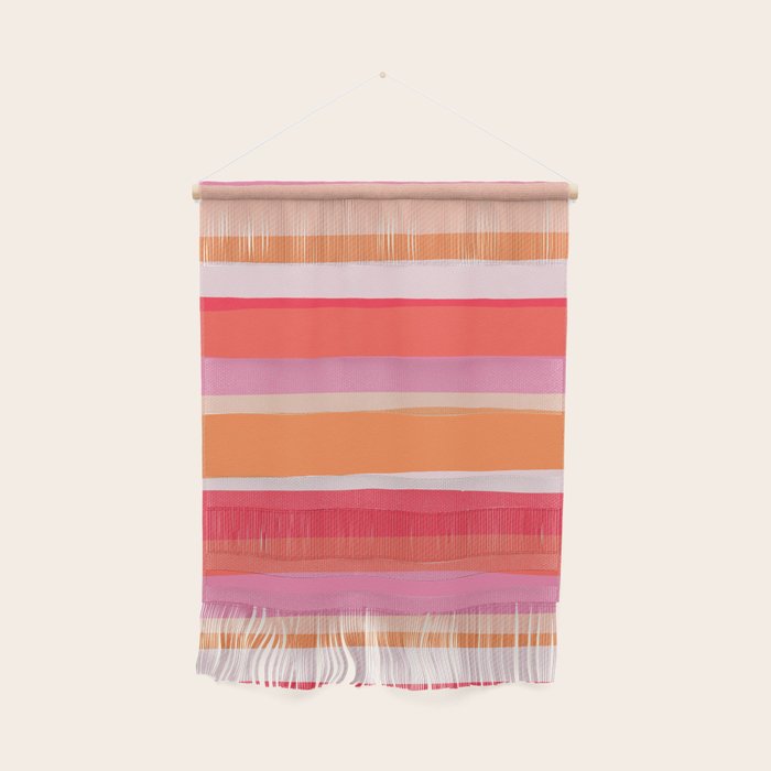 rosalita, warm sunset stripes Wall Hanging Gallery Image 1