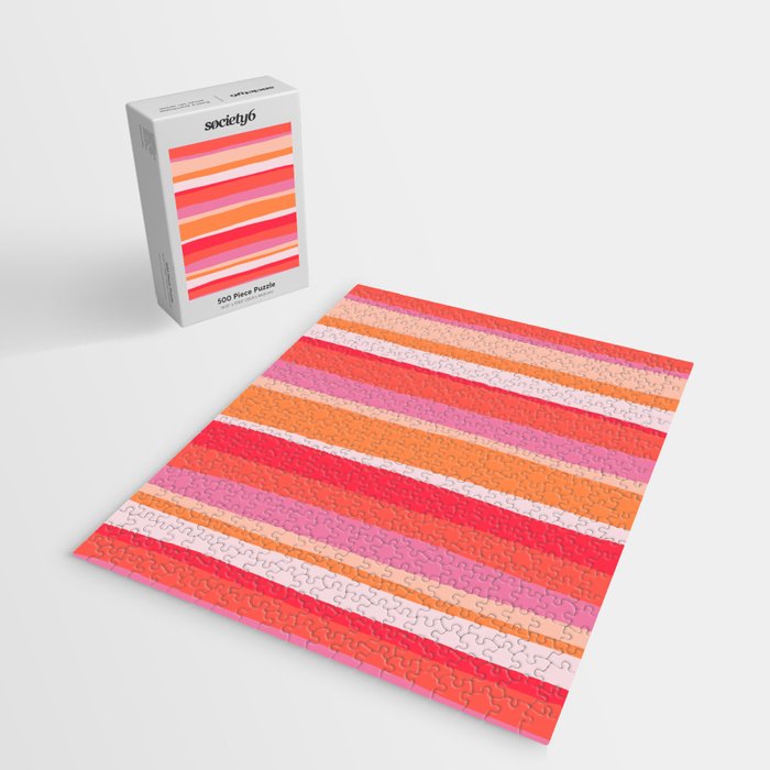 rosalita, warm sunset stripes Jigsaw Puzzle Gallery Image 2