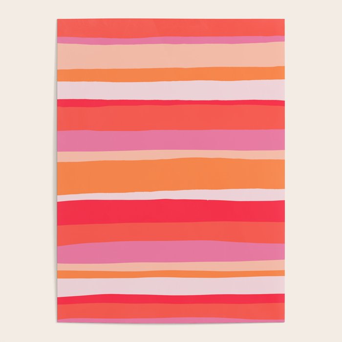 rosalita, warm sunset stripes Poster Gallery Image 4