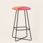 rosalita, warm sunset stripes Stool Gallery Image 1