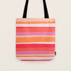 rosalita, warm sunset stripes Tote Bag Gallery Image 1