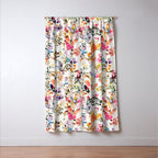 Watercolor Wild grasses watercolor Window Curtain Gallery Image 3