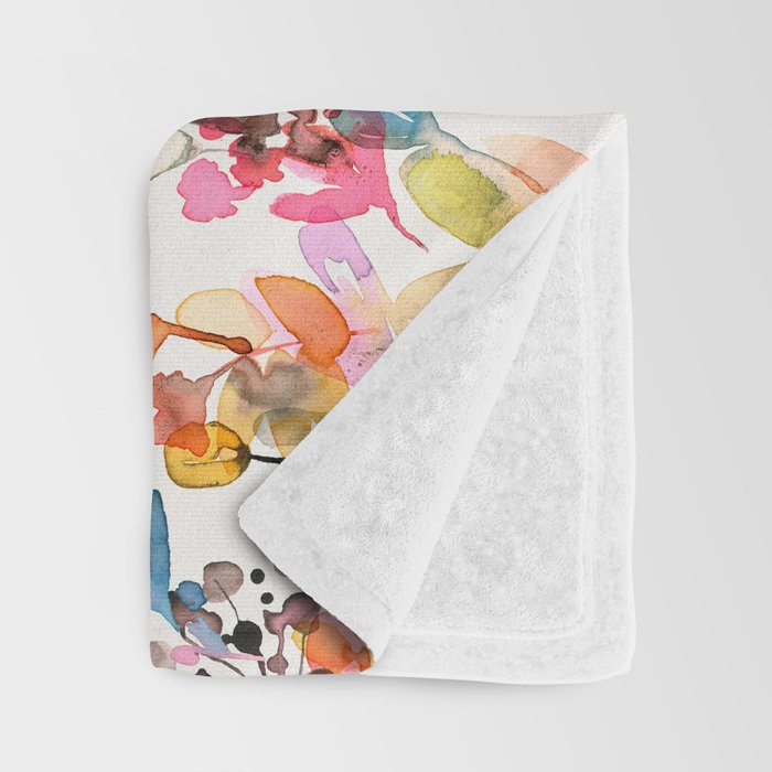 Watercolor Wild grasses watercolor Throw Blanket Gallery Image 3