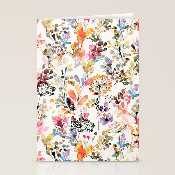 Watercolor Wild grasses watercolor Stationery Card Gallery Image 2