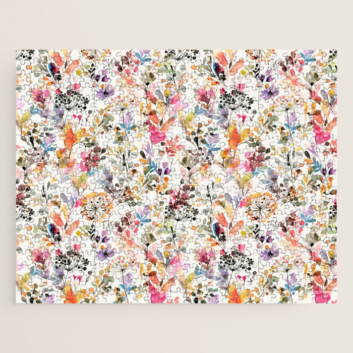 Watercolor Wild grasses watercolor Jigsaw Puzzle Gallery Image 1