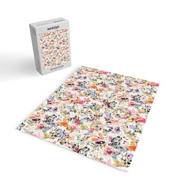 Watercolor Wild grasses watercolor Jigsaw Puzzle Gallery Image 2