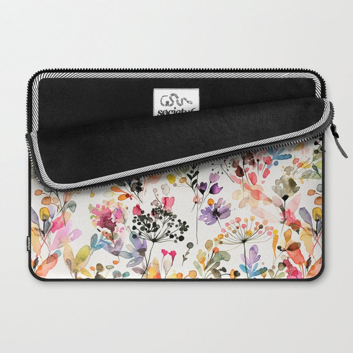 Watercolor Wild grasses watercolor Laptop Sleeve Gallery Image 2
