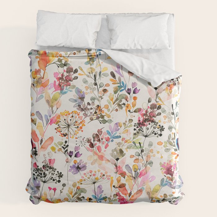Watercolor Wild grasses watercolor Duvet Cover Gallery Image 2