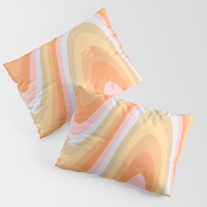 Wavy 70s Art Pillow Sham Gallery Image 3