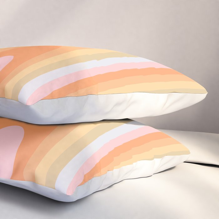 Wavy 70s Art Pillow Sham Gallery Image 3