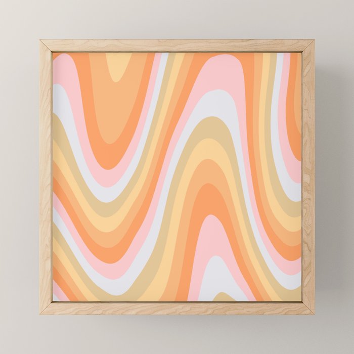 Wavy 70s Art Mini Art Print Gallery Image 1