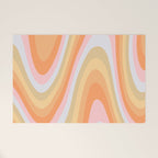 Wavy 70s Art Welcome Mat Gallery Image 1