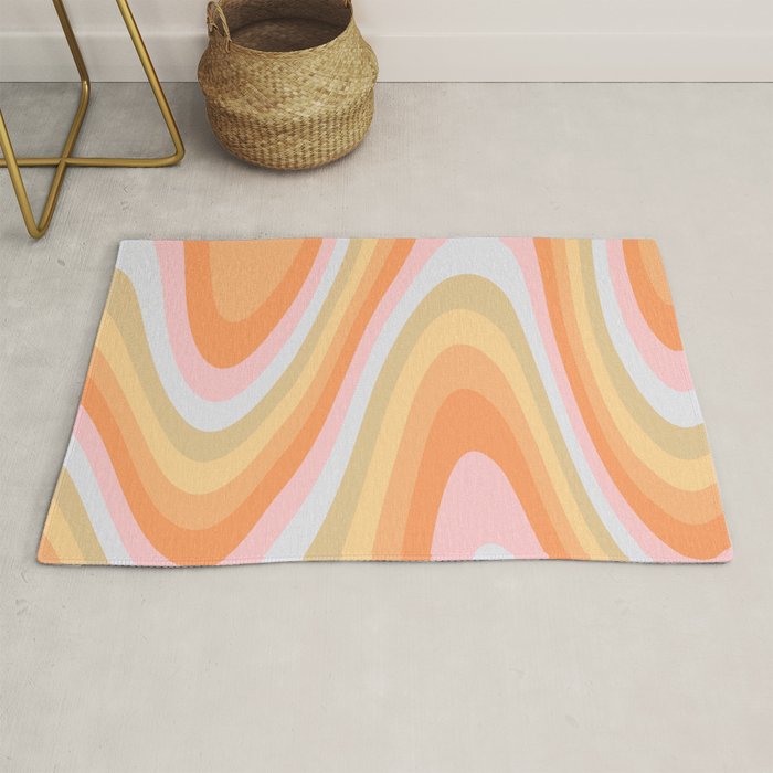 Wavy 70s Art Rug Gallery Image 1