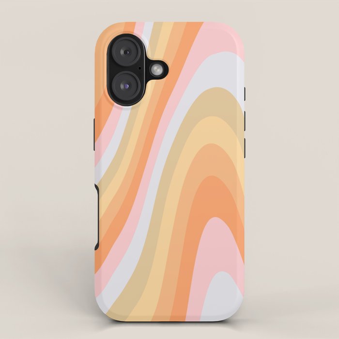 Wavy 70s Art iPhone Case Gallery Image 1