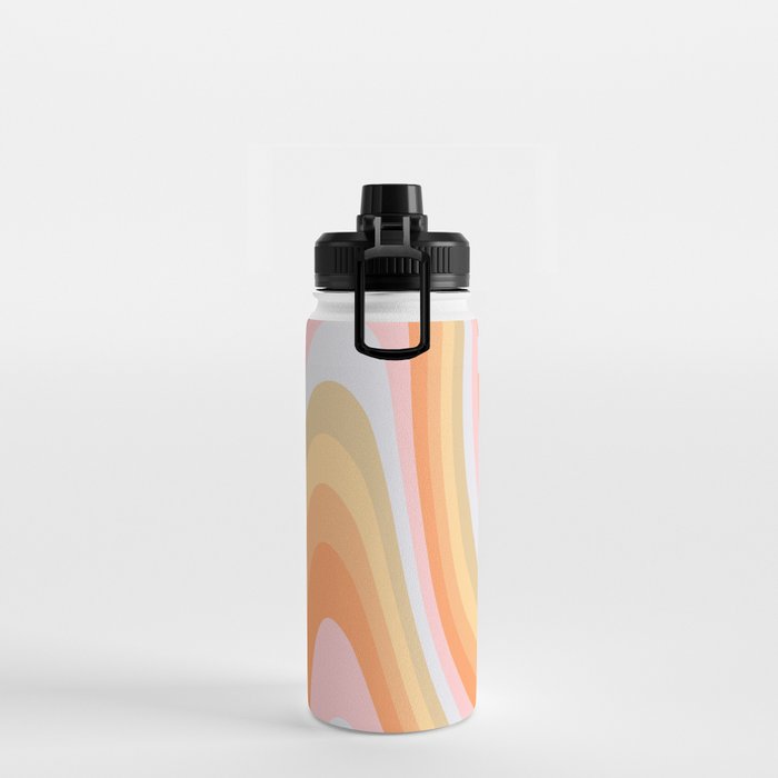Wavy 70s Art Water Bottle Gallery Image 2